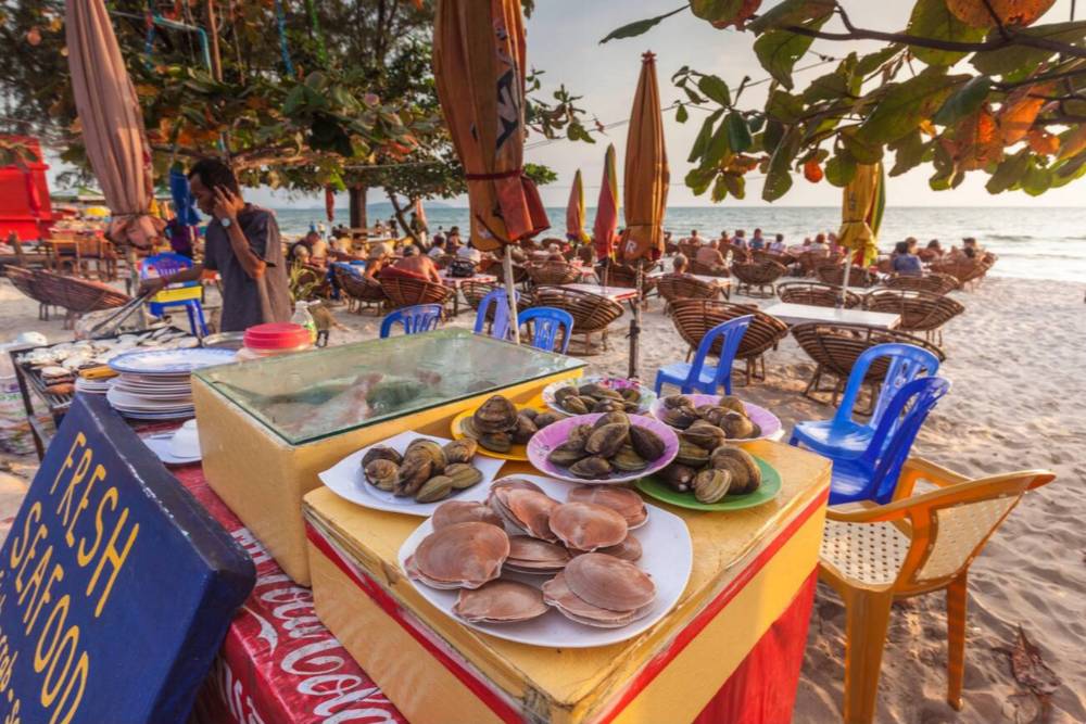 Frutti di mare freschissimi di Koh rong